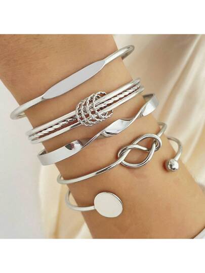 Conjunto De 5 Pulseiras De Metal Feminina No Estilo Boêmio. A pulseira ideal está aqui. Envio internacional